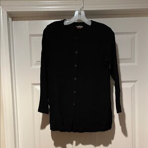 Eileen Fisher Black Rayon Top